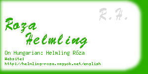 roza helmling business card
